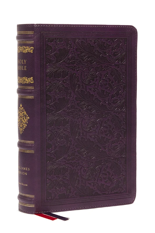 KJV Large Print Reference Bible, Purple Leathersoft, Red Letter, Comfort Print (Sovereign Collection): Holy Bible, King James Version Hardback
