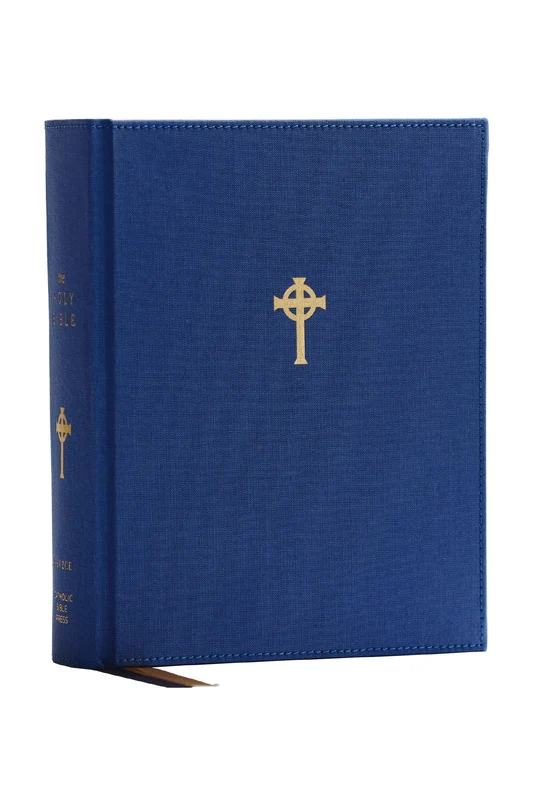 RSV2CE Catholic Bible, Journal Edition, Blue Cloth over Board, Comfort Print Hardback