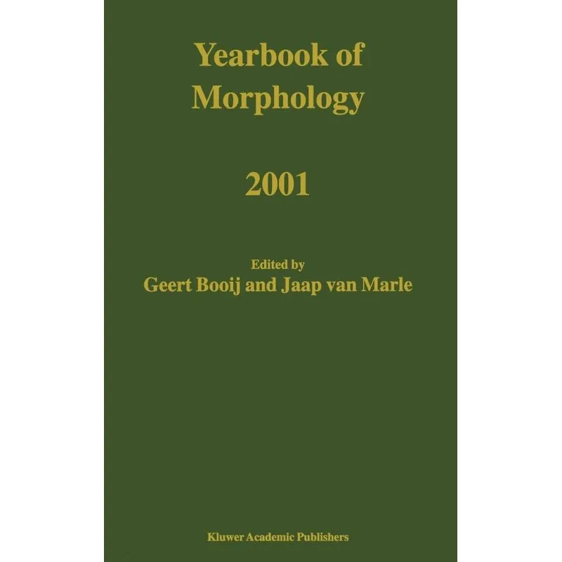 Yearbook of Morphology 2001