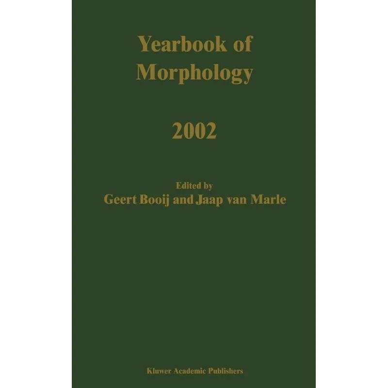 Yearbook of Morphology 2002