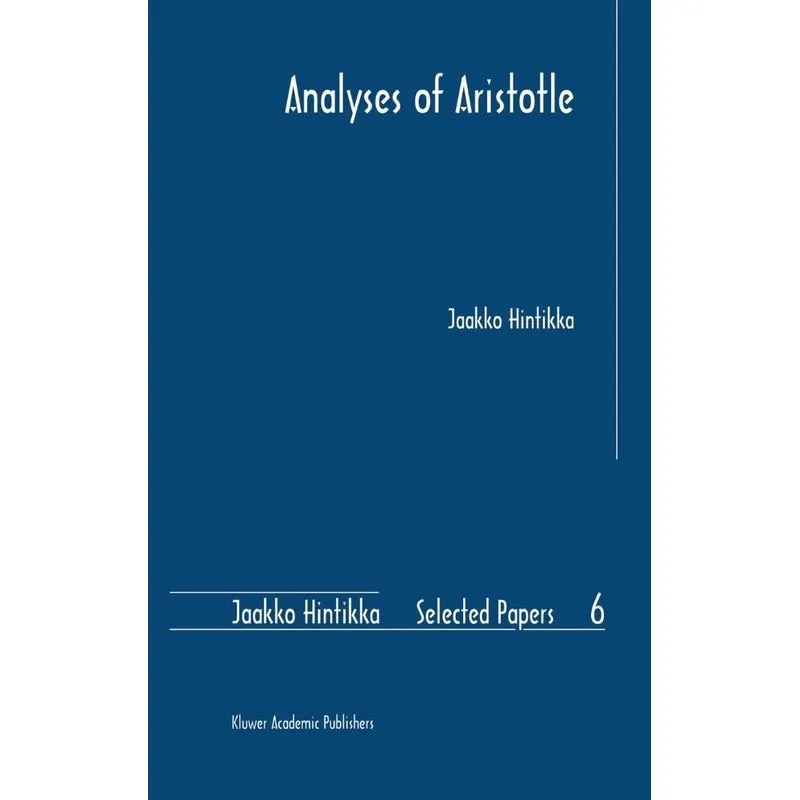 Analyses of Aristotle. Analyses of Aristotle