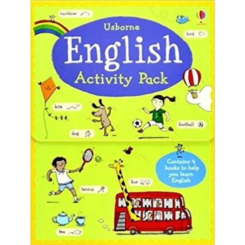 Usborne English Activity Pack - Contains 4 Books To Help Your Learn English