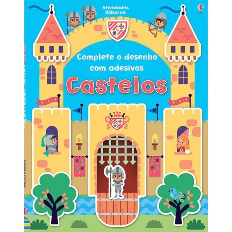 Livro - Castelos : Complete o desenho com adesivos
