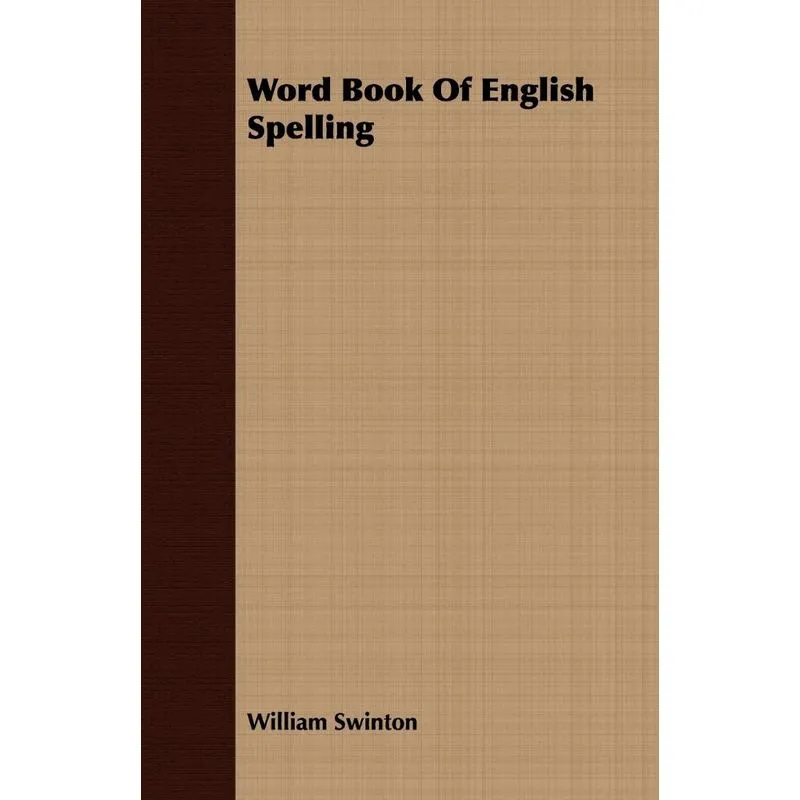 Word Book Of English Spelling