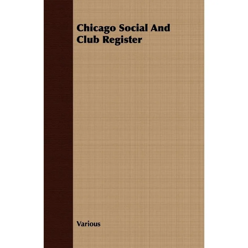 Chicago Social And Club Register