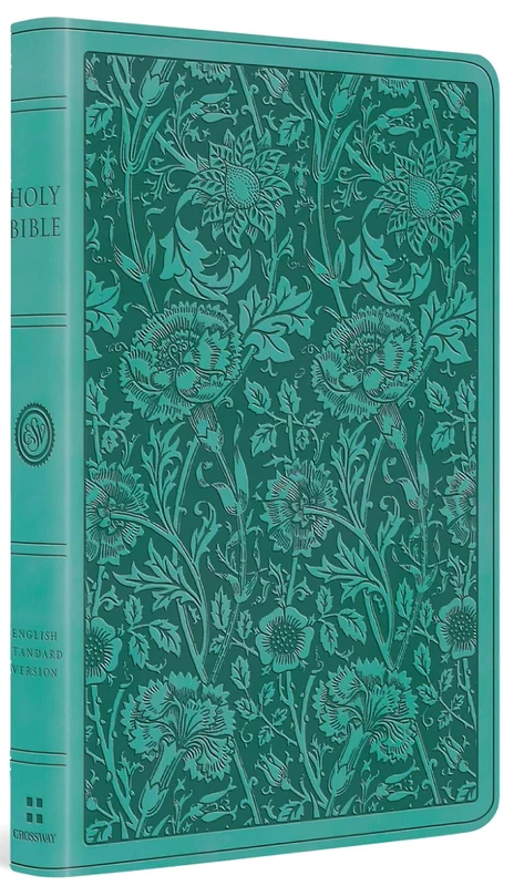 ESV, Premium Gift Bible (Trutone, Teal, Floral Design)