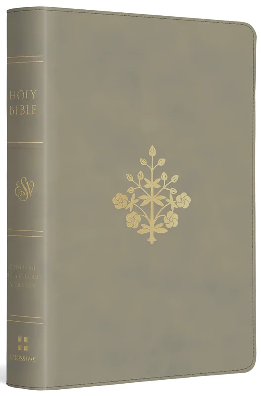 ESV, Large Print Compact Bible (Trutone, Stone, Branch Design)