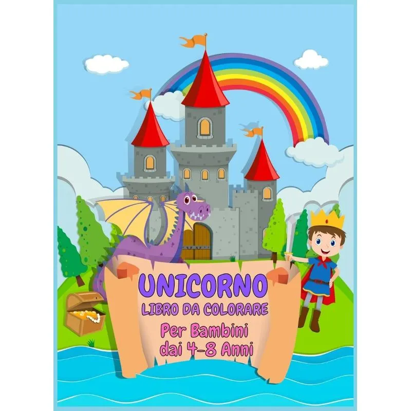 Unicorno Libro da Colorare