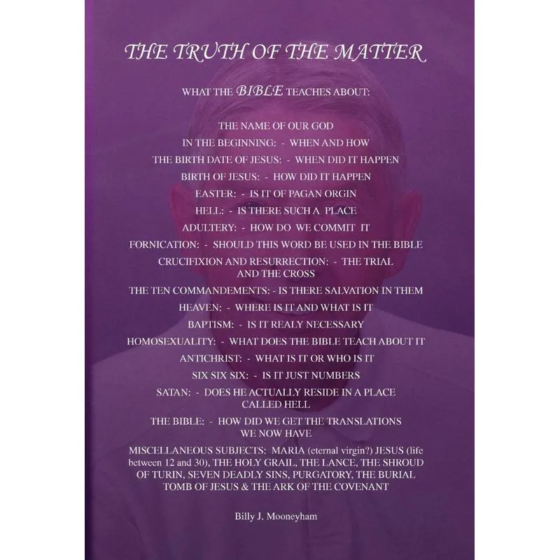 The Truth of the Matter