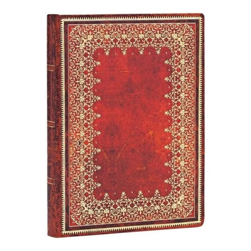 Caderno Paperblanks 18x13cm Pautado Old Leather Foiled Midi