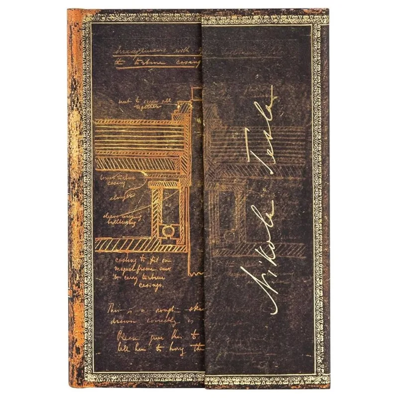 Libreta PaperBlanks hoja lisa 85 GSM Mini EMC Tesla 14x10 cm
