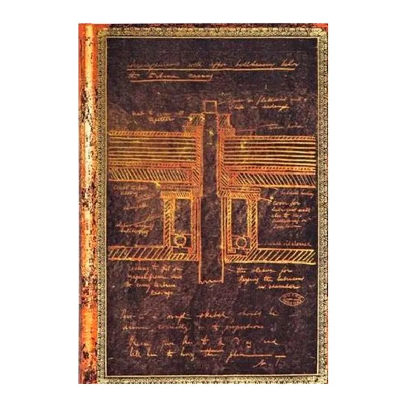 Libreta PaperBlanks hoja rayada 80 GSM Mini FLE Tesla 14x10 cm