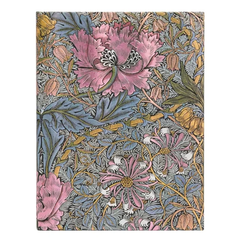 Paperblanks Morris Pink Honeysuckle Capa Dura Midi Pautado