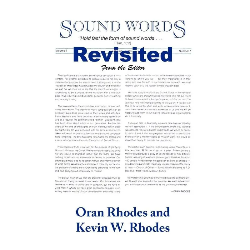 Sound Words Revisited