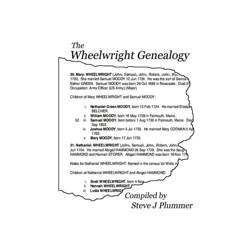 The Wheelwright Genealogy