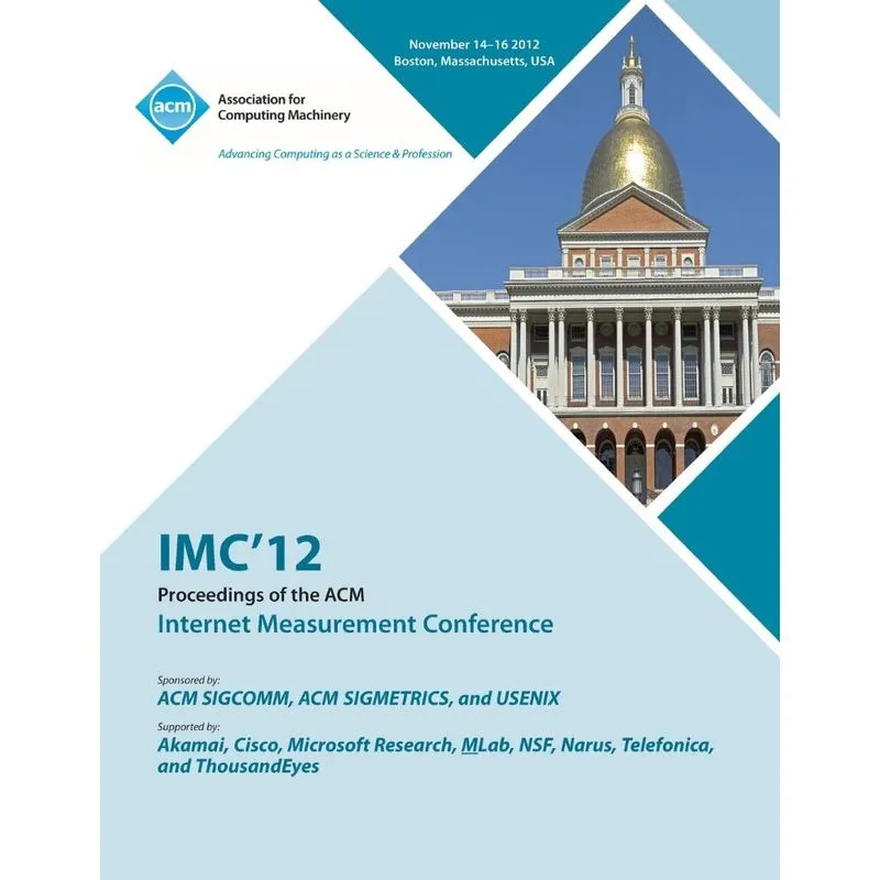 Livro IMC 12 Proceedings of the ACM Internet Measurement Conference