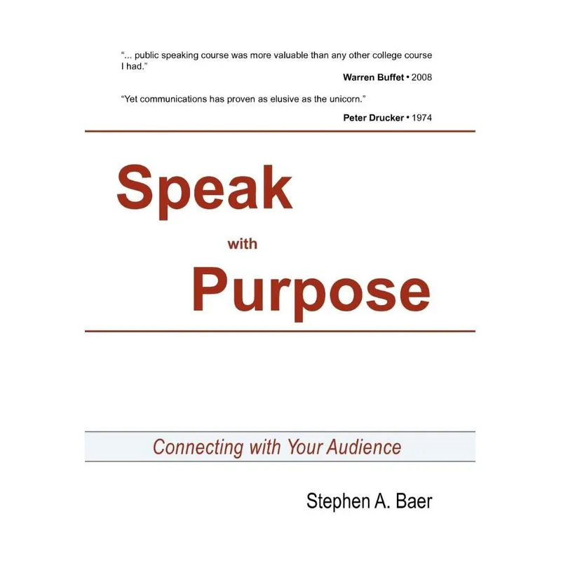 SPEAK WITH PURPOSE