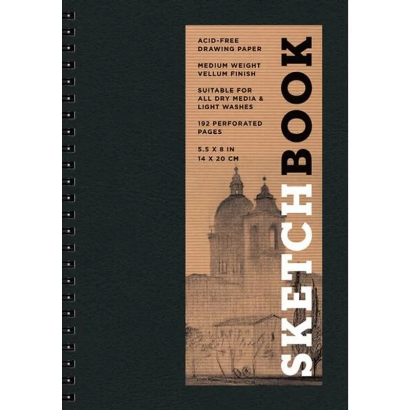 Libreta: sketchbook (basic small spiral black)