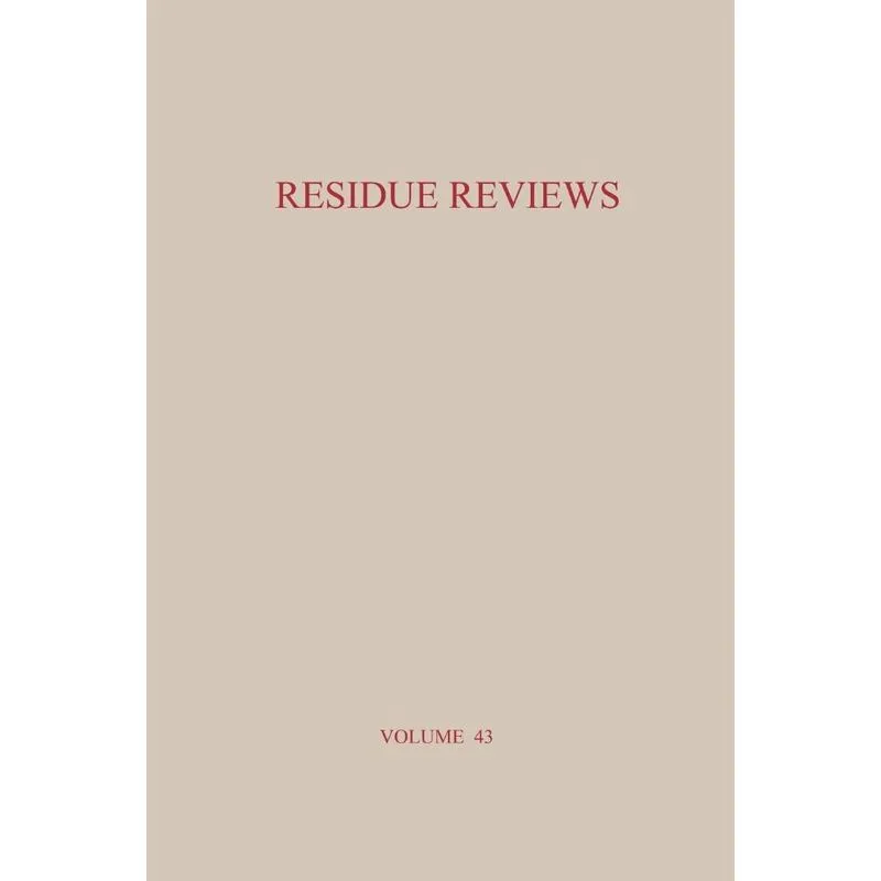 Residue Reviews