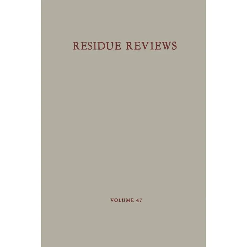 Residue Reviews