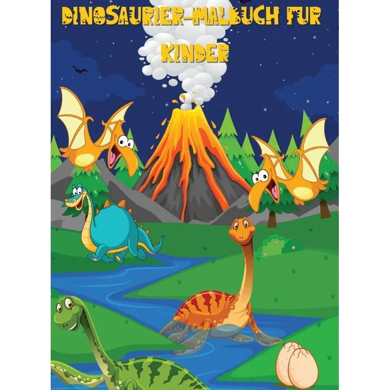 Dinosaurier-Malbuch für Kinder