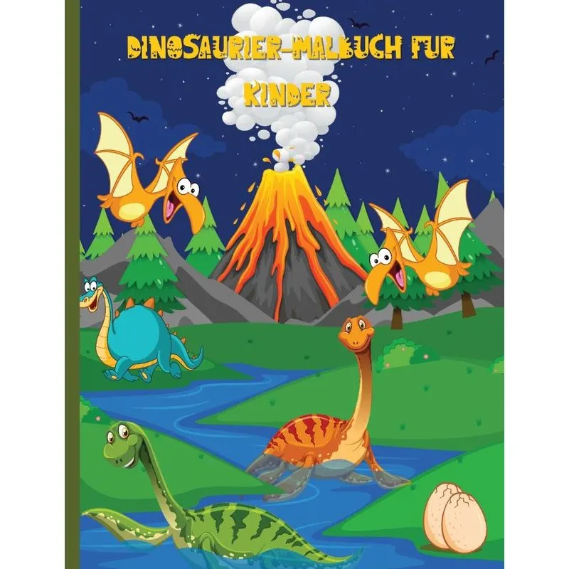 Dinosaurier-Malbuch für Kinder