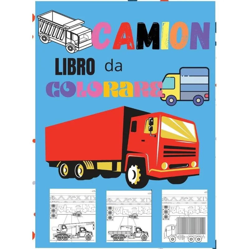 Camion Libro da Colorare