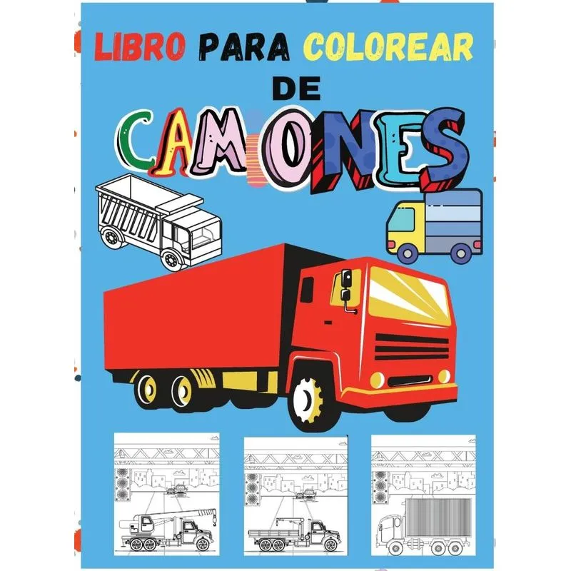 Libro para Colorear de Camiones