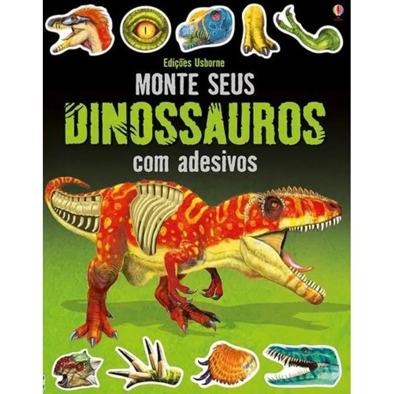 Monte Seus Dinossauros com Adesivos