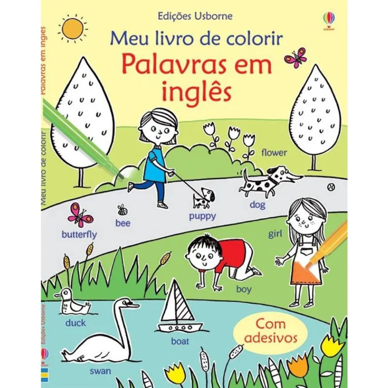 Livro - Palavras em inglês : Meu livro de colorir