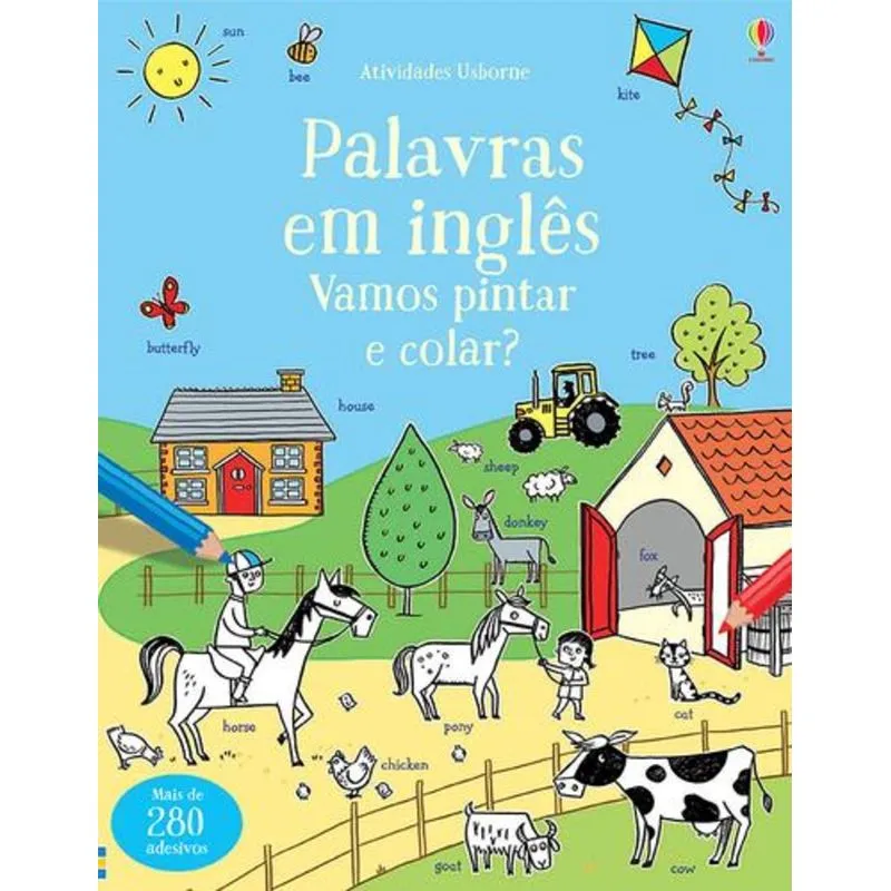 Palavras em Ingles - Vamos Pintar e Colar?