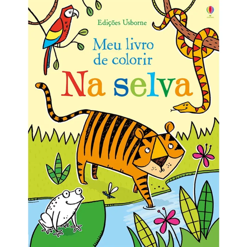 Meu livro de colorir: Na selva