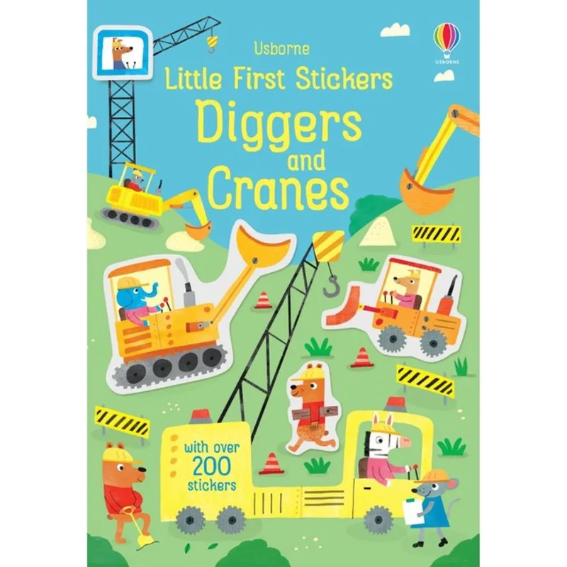 LITTLE FIRST STICKERS DIGGERS AND CRANES