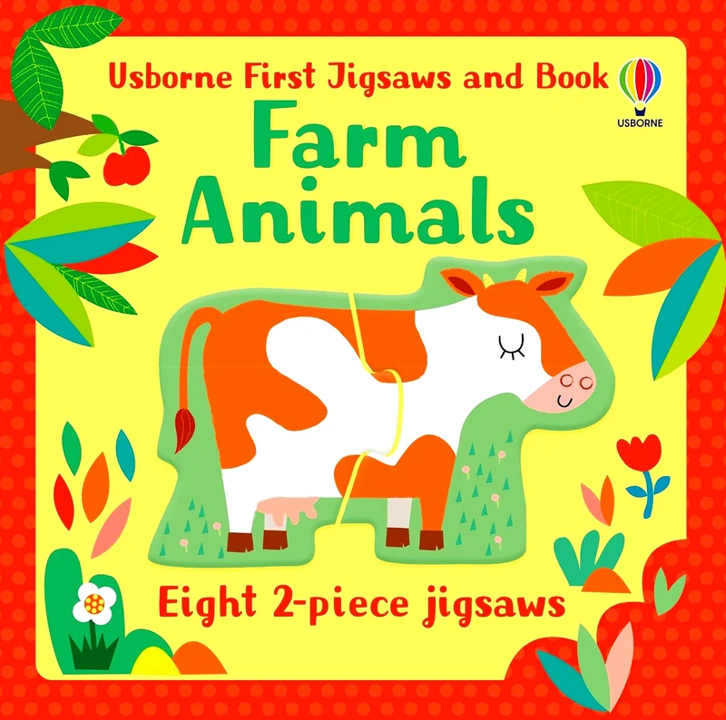 Usborne First Jigsaws And Book: Farm Animals