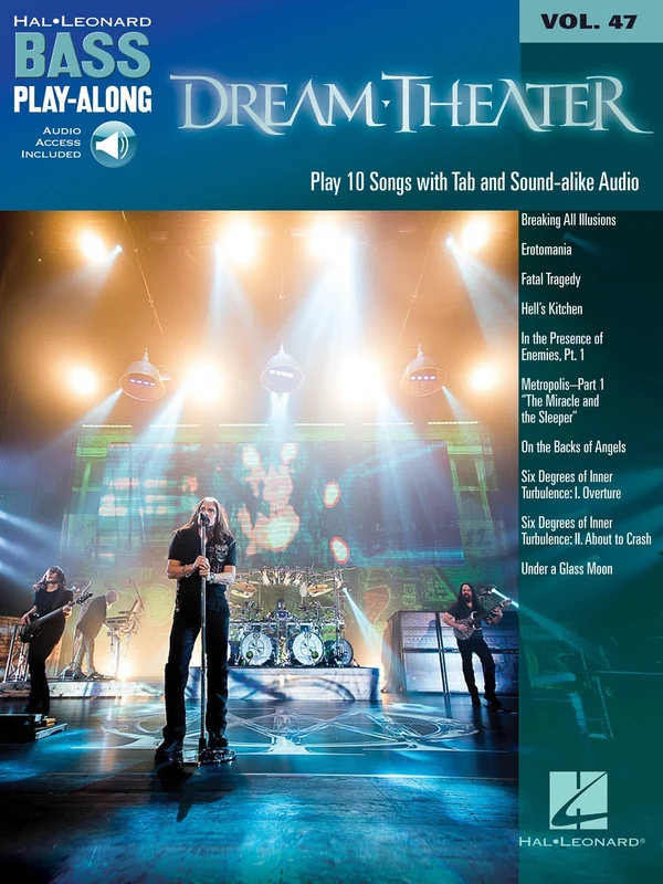 Dream Theater Bass Play-Along Volume 47 Book/Online Audio