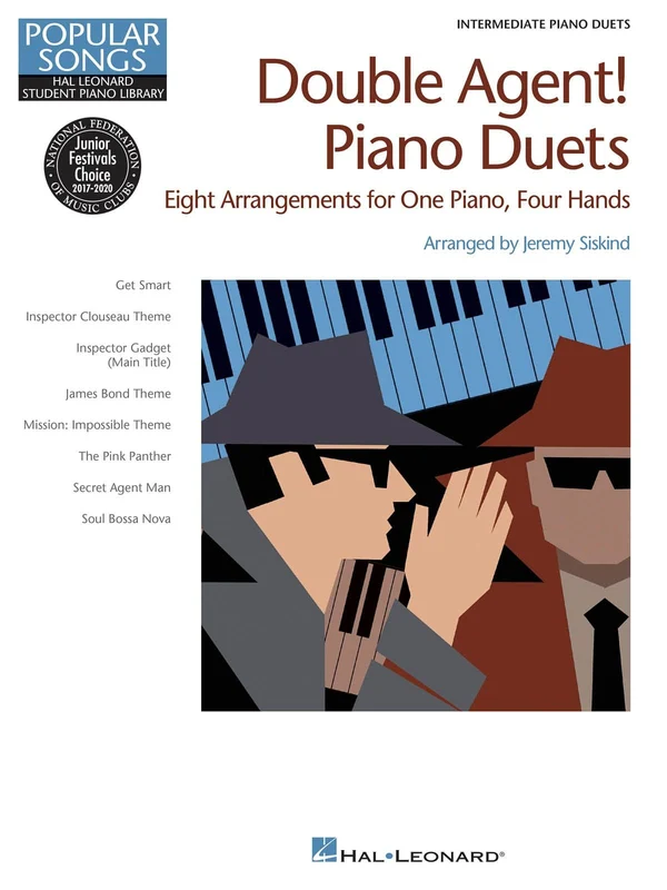 Double Agent! Piano Duets Hal Leonard Student Piano Library Popular Songs Series Intermediate 1 Piano, 4 Hands 鋼琴 二重奏 鋼琴