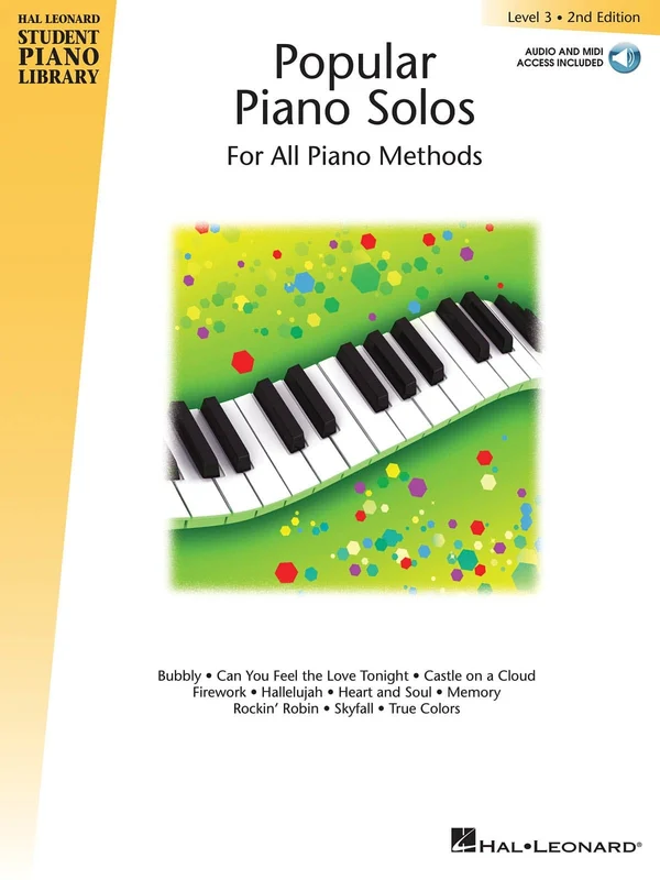 Popular Piano Solos 2nd Edition -¦Level 3 Hal Leonard Student Piano Library Book with Online Audio 鋼琴 獨奏 鋼琴