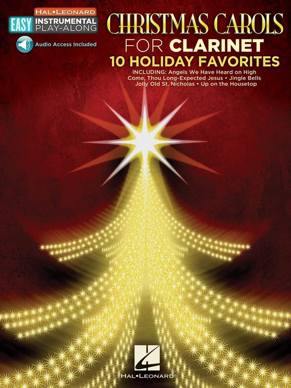 Christmas Carols - 10 Holiday Favorites Clarinet Easy Instrumental Play-Along Book with Online Audio Tracks 耶誕頌歌 豎笛