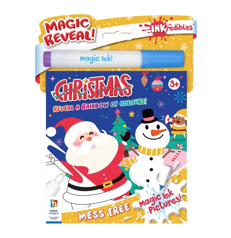 INKredibles Mess-Free Happy Christmas Magic Ink Colouring Book & MarkerVarious Christmas Warehouse