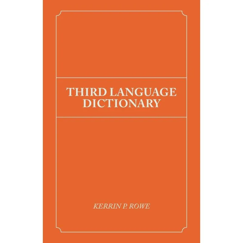 Third Language Dictionary