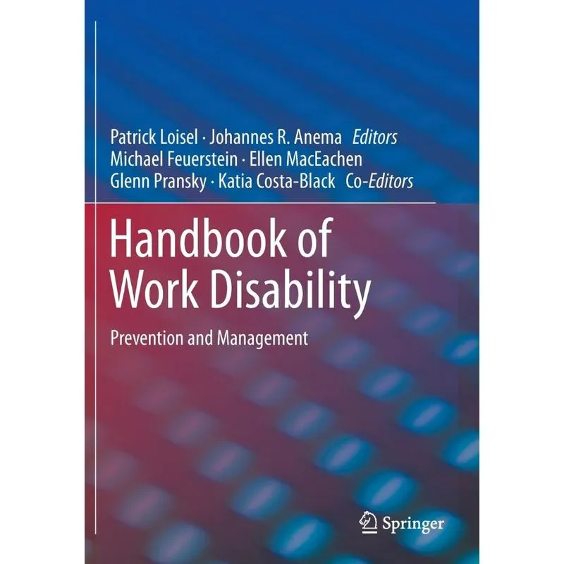 Handbook of Work Disability