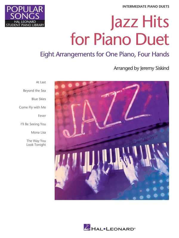 Jazz Hits for Piano Duet Hal Leonard Student Piano Library Intermediate Level NFMC 2020-2024 Selection 爵士音樂 四手聯彈 鋼琴