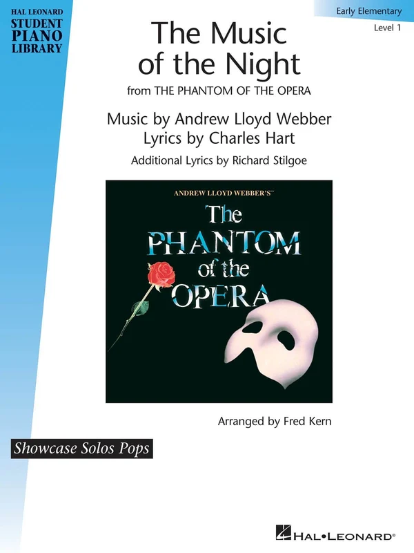 The Music of the Night (from The Phantom of the Opera) Hal Leonard Student Piano Library Showcase Solos Pops Level 1 (Early Elementary) 歌劇 鋼琴 獨奏