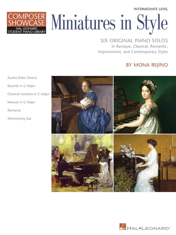 Miniatures in Style Hal Leonard Student Piano Library Composer Showcase Intermediate Level 風格 鋼琴 作曲家