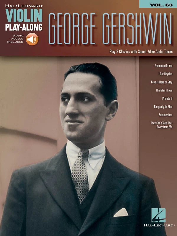 George Gershwin Violin Play-Along Volume 63 蓋希文 小提琴