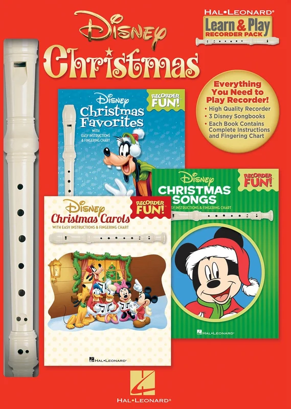Disney Christmas Learn & Play Recorder Pack