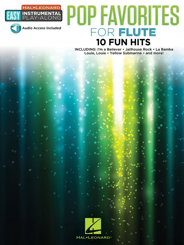 Pop Favorites - 10 Fun Hits Flute Easy Instrumental Play-Along Book with Online Audio Tracks 長笛