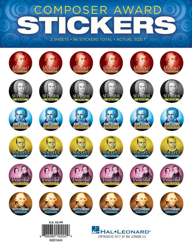 Composer Award Stickers 作曲家