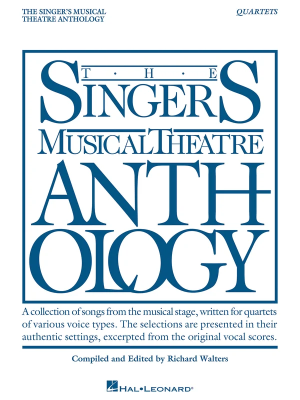 Singer's Musical Theatre Anthology - Quartets Book Only 四重奏