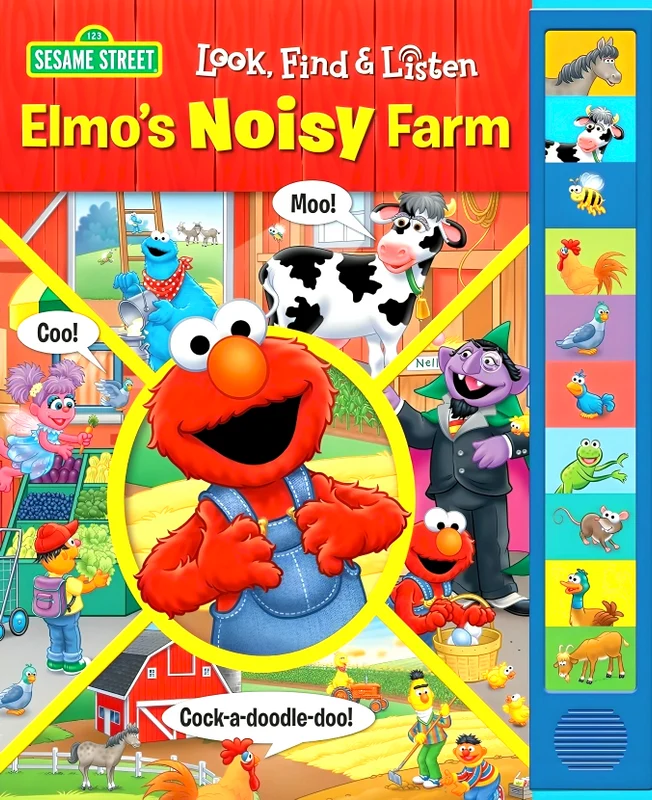 Sesame Street: Elmo's Noisy Farm Look, Find And Listen